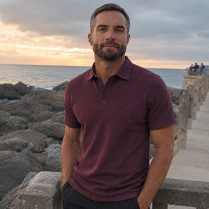 IRONCORE Grid Polo Kurzarm